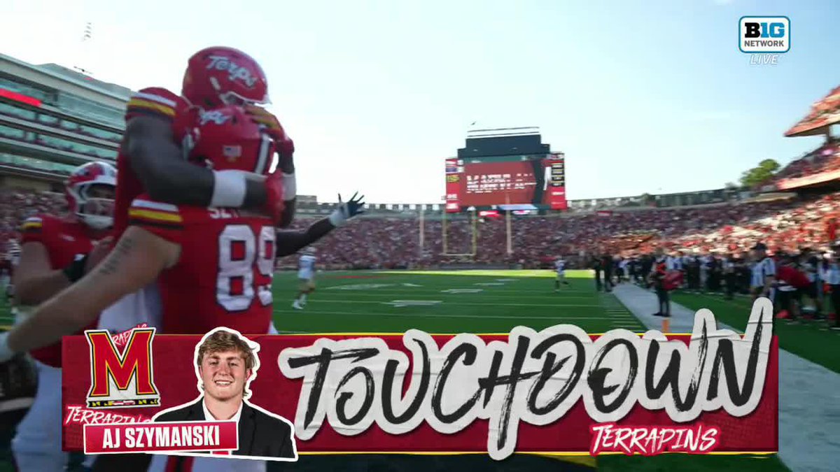 AJ Szymanski extends Maryland's lead! Maryland Football 📺: Big Ten Network