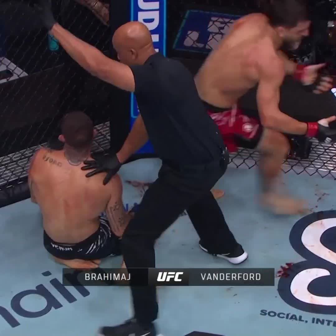 WHAT AN UPSET 😱 Ramiz Brahimaj taps out Austin Vanderford! Watch our #UFC320 prelims LIVE NOW on UFC FIGHT PASS 📺