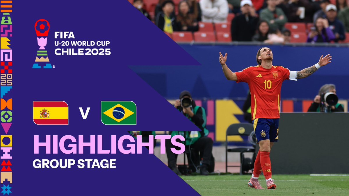 🇪🇸 Spain defeats Brazil in #U20WC action!