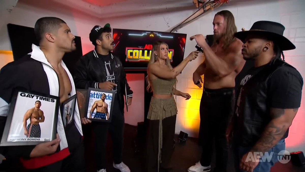 An unexpected confrontation unfolded backstage between ''Platinum'' Max Caster & Anthony Bowens and BiG BiLL & BRYAN KEITH! Watch #AEWCollision on TNT & HBO Max