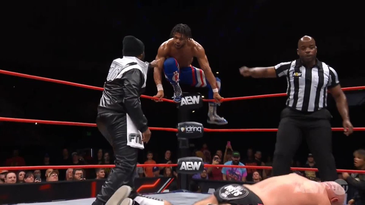 UFO SPLASH OVER BIG STOKE BY @JET2FLYY! Watch #AEWCollision on TNT &amp; HBO Max