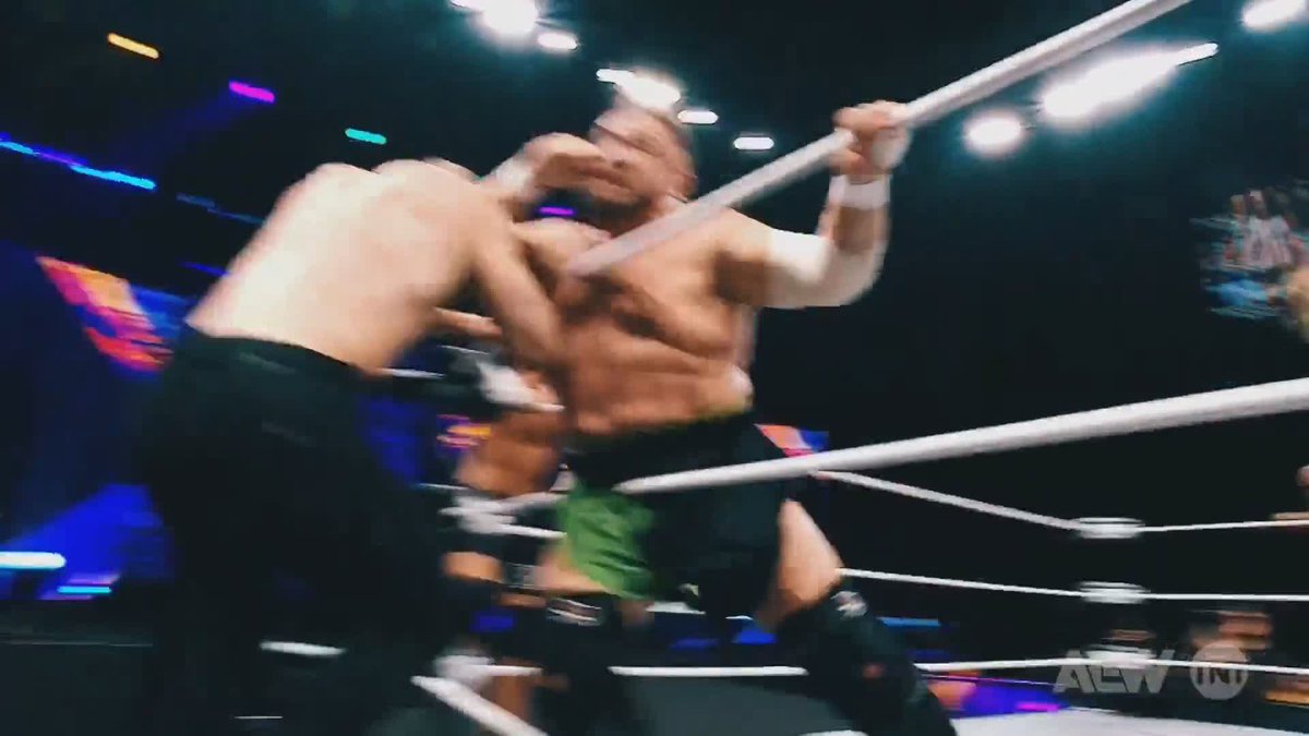 In two weeks at #AEWWrestleDream, the #AEW World Championship is on the line as the champion defends against AEW World Trios Champion and former AEW World Champion Samoa Joe! Watch #AEWCollision on TNT &amp; HBO Max