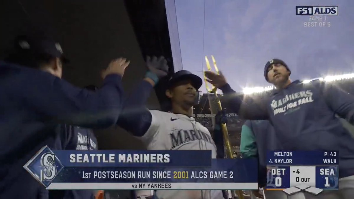 The first Seattle Mariners #Postseason run in Seattle since 2001! 🤯