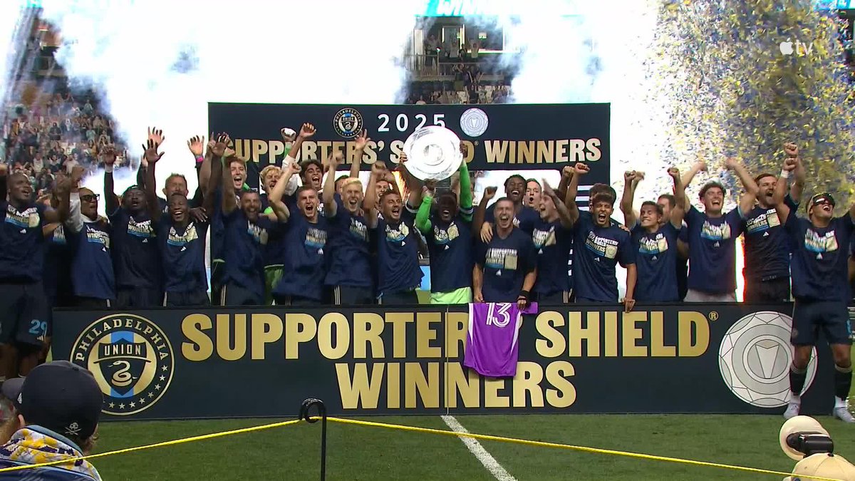 By the fans for the fans. Philadelphia Union lift the 2025 Supporters' Shield. 🏆
