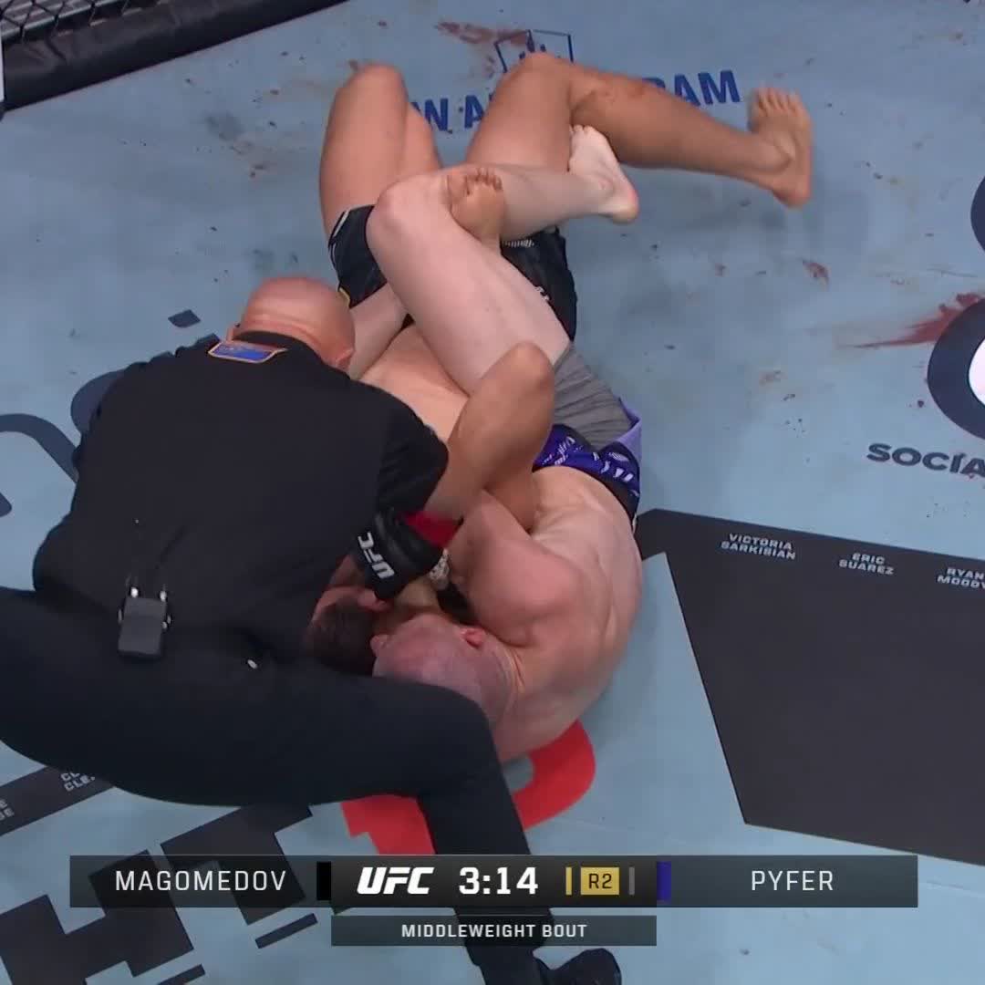 BODYBAGZ BY SUB 🤯 🥋 #UFC320 Joe Pyfer taps out Abus Magomedov in round two!