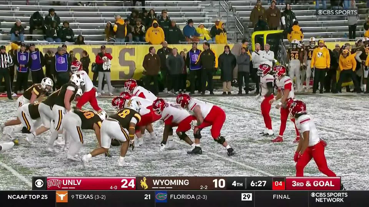 Two important things worth noting in UNLV’s 31-17 win over Wyoming: • Rebs improve to 5-0 and are a threat to make the CFP • OMG SNOW FOOTBALL!!!