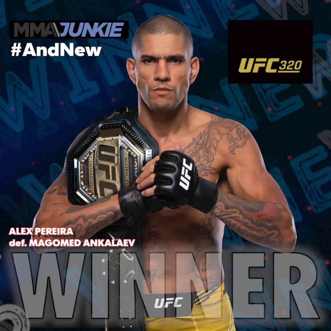 #UFC320 results: Alex Pereira def. Magomed Ankalaev via TKO (elbows) – Round 1, 1:20 – to win light heavyweight title