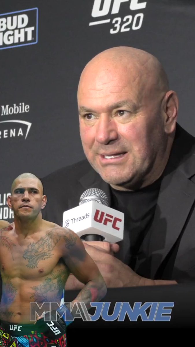 Dana White says Alex Pereira is "a dream to have in this organization" but isn't thrilled about a heavyweight move after #UFC320. "He was a middleweight and he's going to jump up two weight classes in the UFC?"