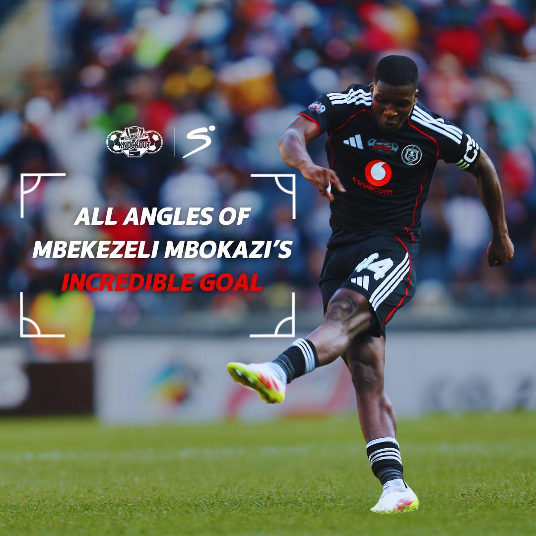🎥 𝐅𝐫𝐨𝐦 𝐚𝐥𝐥 𝐚𝐧𝐠𝐥𝐞𝐬: Mbekezeli Mbokazi's 𝐔𝐍𝐑𝐄𝐀𝐋 long-range goal 🔥 🎙️: Reggie Ndlovu #SSDiski | #CarlingKnockout