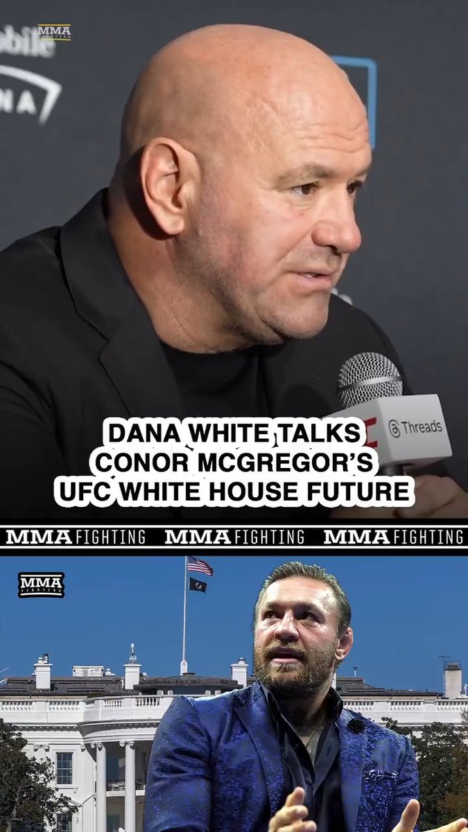 Dana White reiterates that no one, including Conor McGregor, is negotiating directly with the White House: "Conor wants to fight on that card, but nothing is done yet."