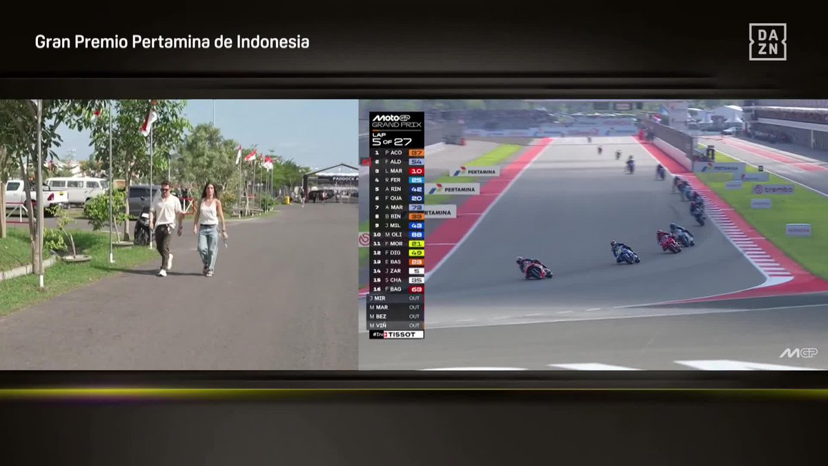 La preocupación de Davide Tardozzi y de la pareja de Marc Márquez acudiendo rápidamente al centro médico😟 #IndonesianGP 🇮🇩 #MotoGP 🏁