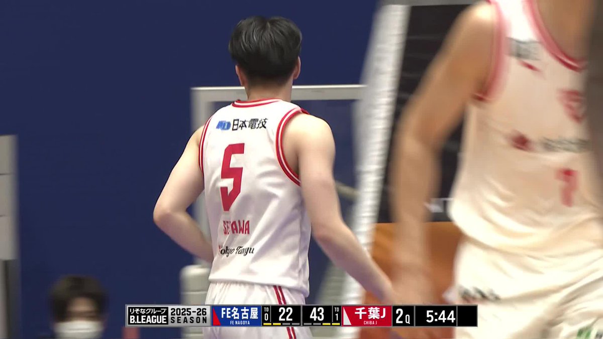 りそなグループ B.LEAGUE 2025-26 B1リーグ戦 第1節 GAME2 vs. FE名古屋 2Q #5 瀬川が体制を崩しながらもタフショットを決めきる🔥🔥🔥 配信は▼ #千葉ジェッツ #瀬川琉久