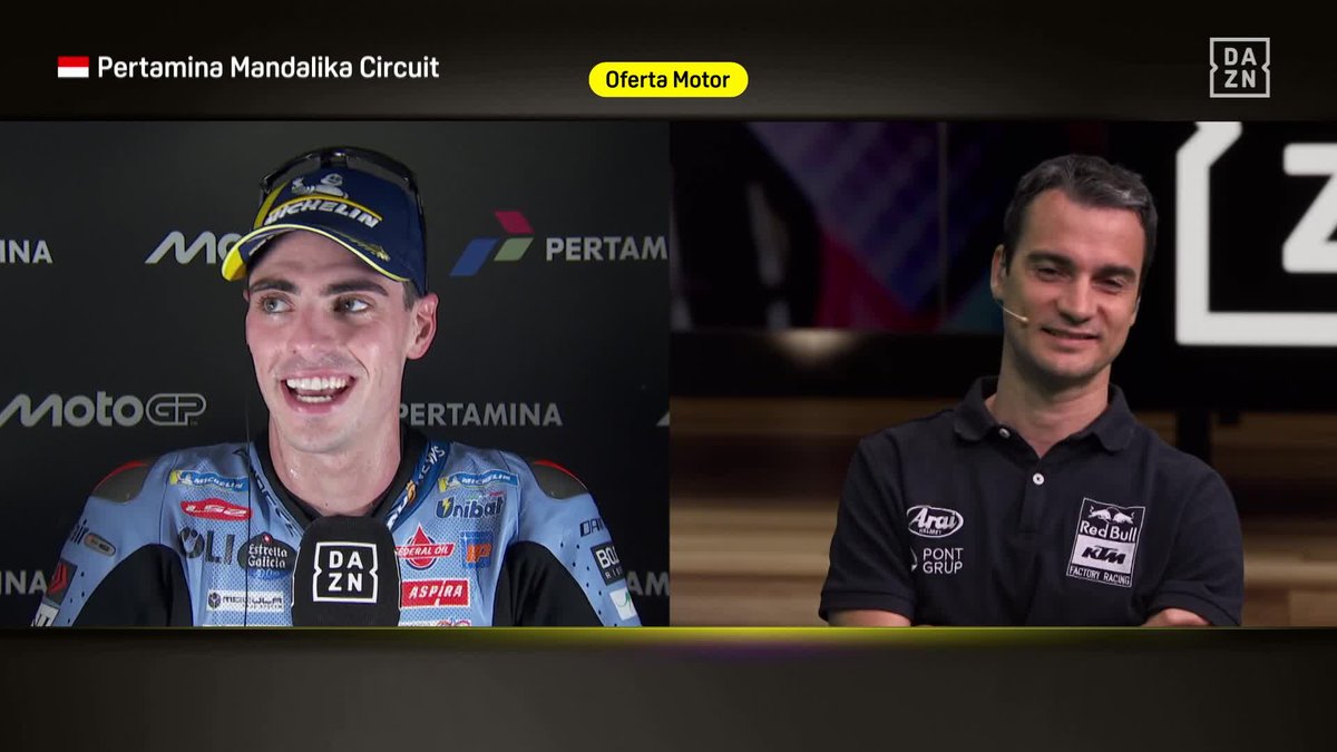 Ganar por primera vez en MotoGP y que te felicite Dani Pedrosa en directo ✨ #IndonesianGP 🇮🇩 #MotoGP 🏁