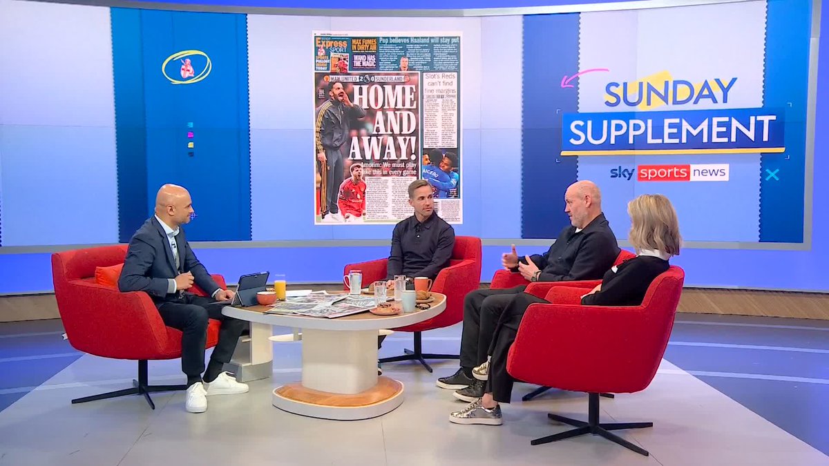 "It does show they're so desperate to hang on to some hope" The Sunday Supplement panel discuss chants directed at Senne Lammens comparing him with legendary Man Utd goalkeeper Peter Schmeichel 🔴