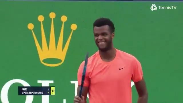 Milestone moment 🚀 Mpetshi Perricard Giovanni knocks out No. 5 seed Fritz 6-4 7-5 to break into his first ATP Masters 1000 round of 16. Rolex Shanghai Masters | #RolexShanghaiMasters