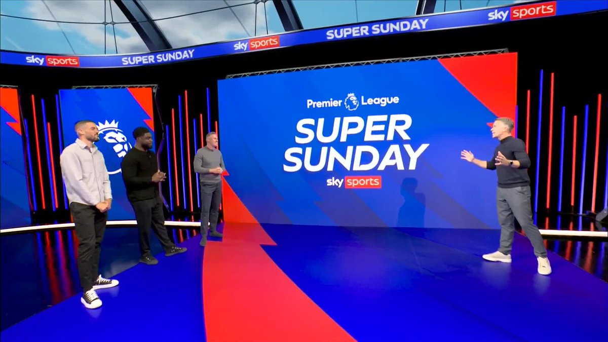 "We said you could take any two guests from the world of football!" "And Gary and Roy couldn't make it! Micah Richards and Conor Coady join Carra in the studio for a bumper Super Sunday 😅📺