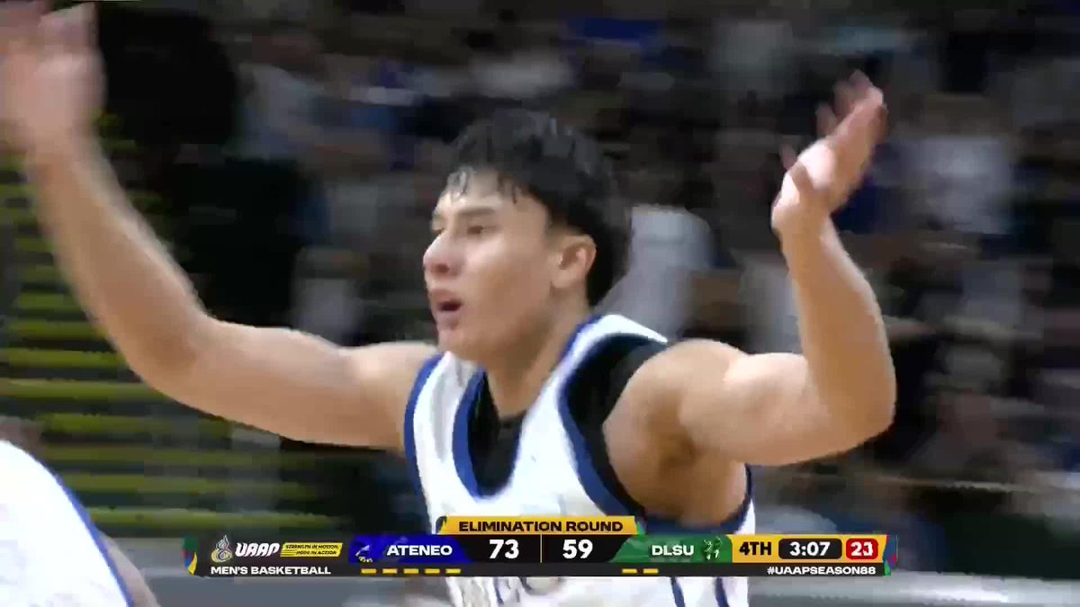 TUA KA NO? 🙌 Shawn Tuano delivers key plays in the fourth quarter to help the Ateneo Blue Eagles maintain control against the DLSU Green Archers in UAAP Season 88 Men’s Basketball Round 1. #UAAPSeason88 #LegendsStartHere #StrengthInMotionHopeInAction