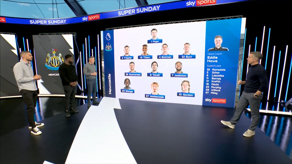 "The pace of Gordon and Elanga really suits Woltemade!" ⚡️ Jamie Carragher and Conor Coady like the look of Newcastle's new-look front three 🤺