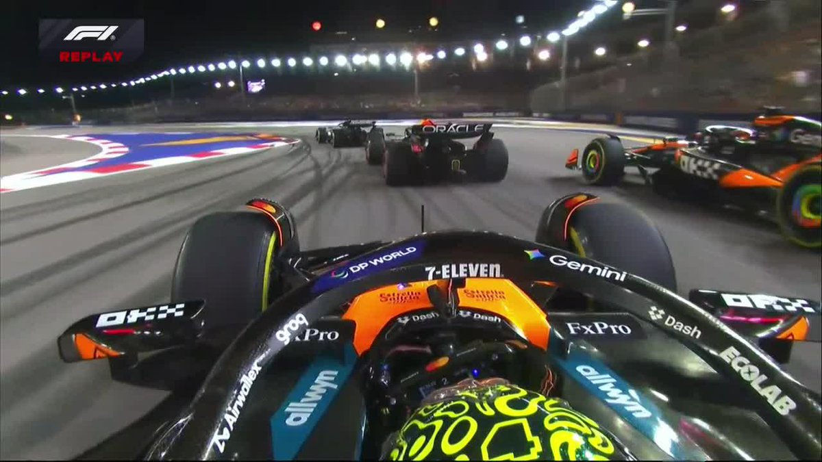 "McLaren": Por el toque de Lando Norris con Oscar Piastri en la largada del #SingaporeGP