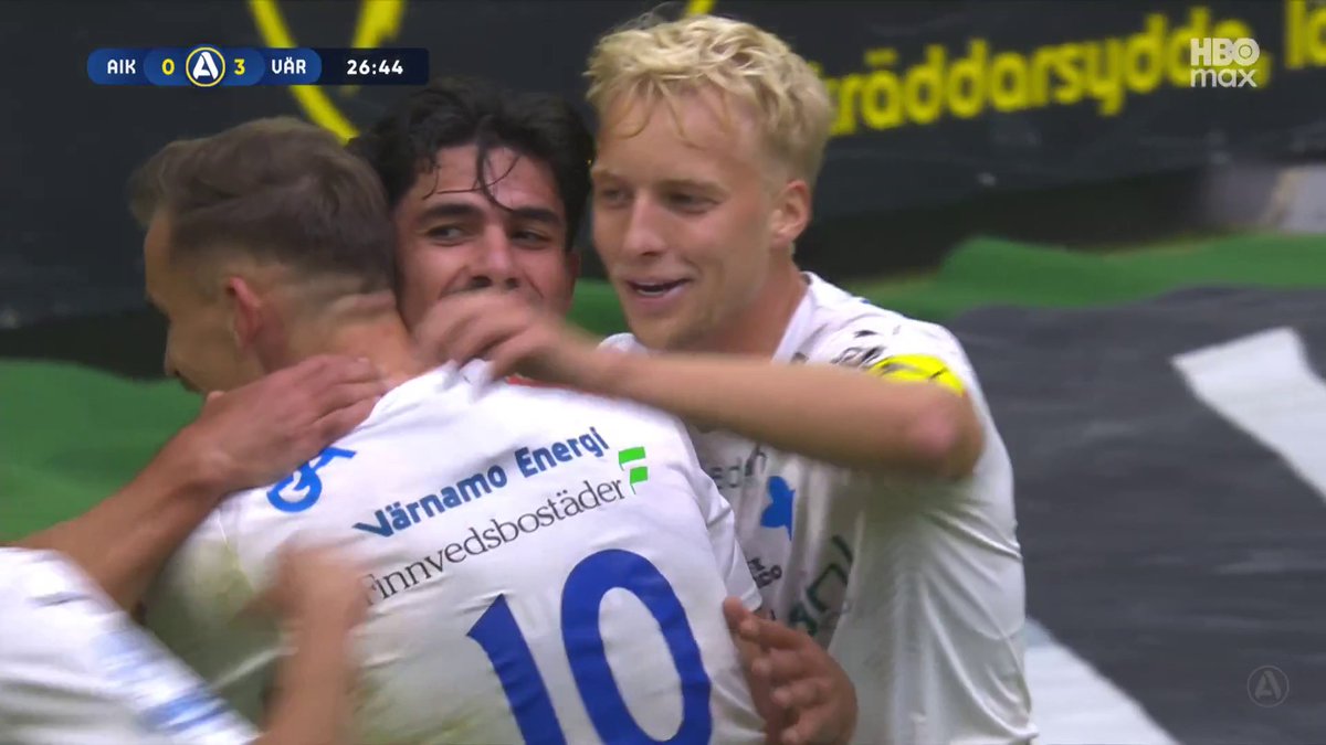 🗣 "AIK faller samman!" 3-0 för IFK Värnamo borta mot AIK, Mohammad Alsalkhadi stöter in målet. 📲 Se matchen på HBO Max