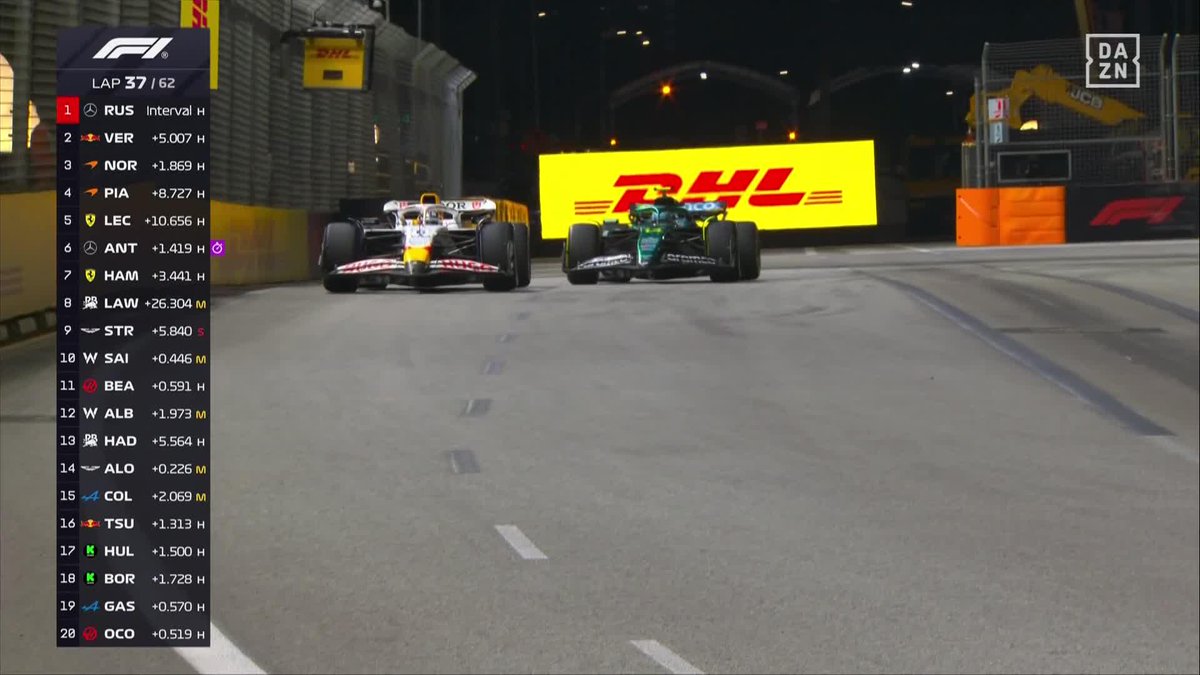 DALE LO QUE QUIERAS, QUE ÉL HARÁ MAGIA 🎩 QUÉ PEDAZO DE ADELANTAMIENTO DE FERNANDO ALONSO 😍 #SingapurDAZNF1 🇸🇬