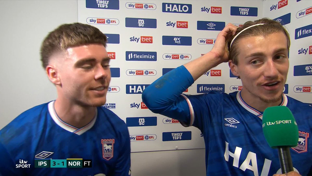 "I'll probably just go home to be honest, but I'm sure a lot of lads will be going out and enjoying it" 😅 Jack Clarke insists it will be a quiet night in for him despite a massive derby day win for Ipswich Town 🎙️ Aaron Paul🎙📻 | EFL