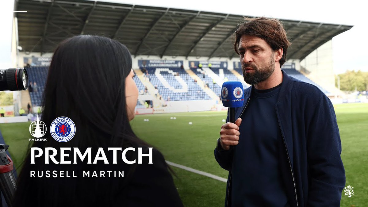🗣️ Russell Martin spoke to RangersTV ahead of today's match against Falkirk.
