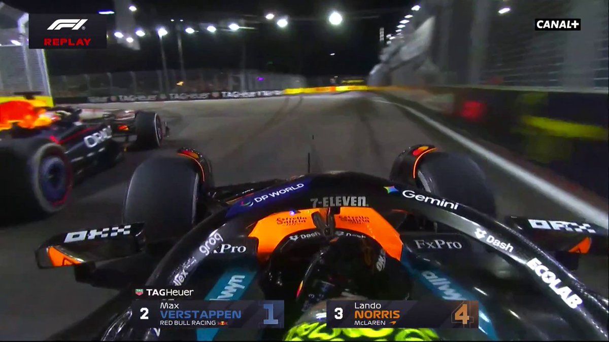 Norris chasse Verstappen pour la 2e place 😈 La fin du Grand Prix de Singapour sur CANAL+ 💥 #SingaporeGP #F1