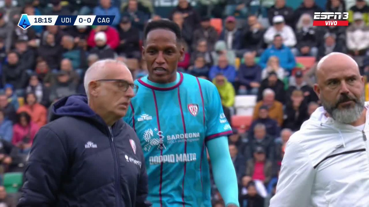 🚨 Yerry Mina salió lesionado al 20’ en #Cagliari y no pudo continuar en el partido. La Selección Colombia, por medio del cuerpo médico, ya pidió detalles para actuar 🇨🇴