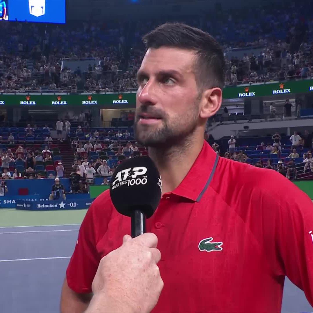Novak Djokovic on the huge crowd support he's been receiving in Shanghai: “It’s a dream come true for me. I’m very thankful.” 🥹 ❤️