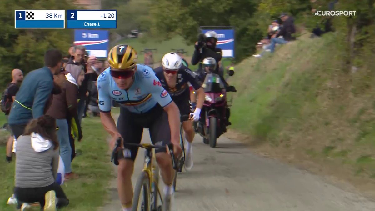 El ataque incontrolable de Evenepoel y el enfado de Ayuso con el resto de perseguidores. #EuroRoad25
