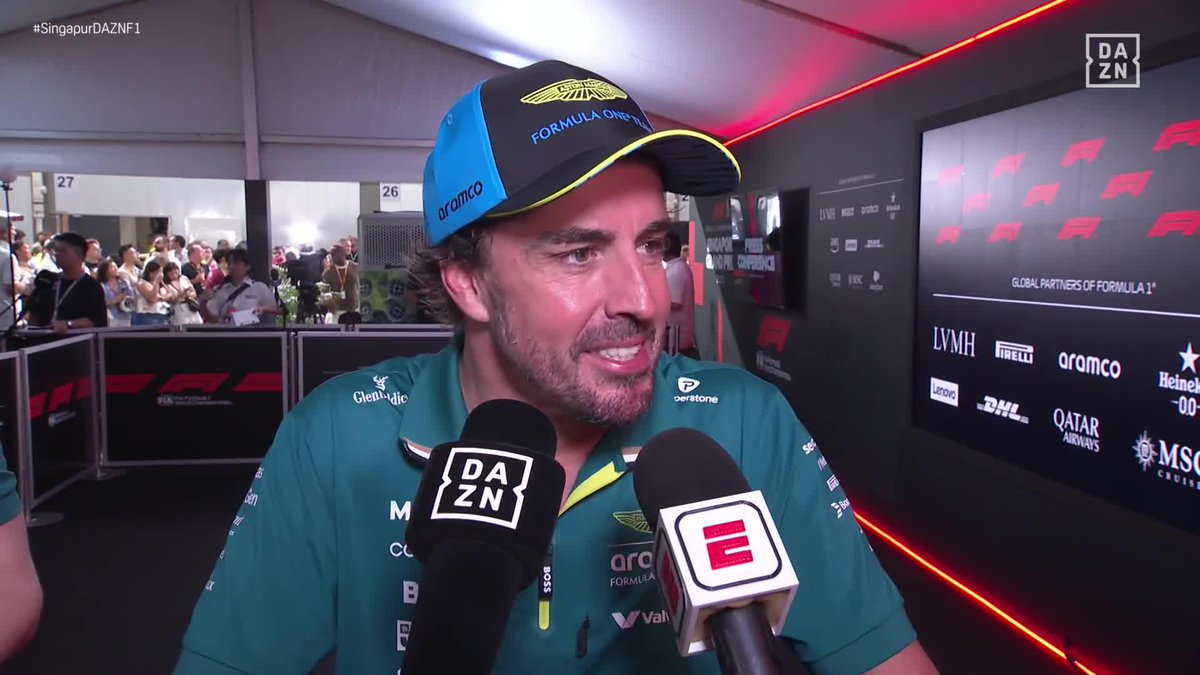 🗣️ Fernando Alonso, sobre ser el piloto del día "Es un milagro" #SingapurDAZNF1 🇸🇬