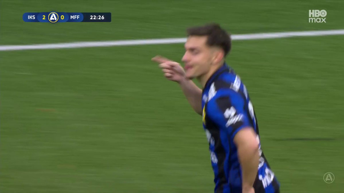 2-0 Sirius mot MFF! Isak Bjerkebo utökar ledningen efter att Malmö-försvaret ger bort bollen på egen planhalva 👀 📲 Se matchen på HBO Max