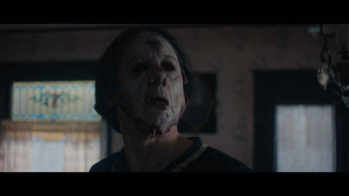 Good thing they knocked before walking in... Monster: The Ed Gein Story is now playing