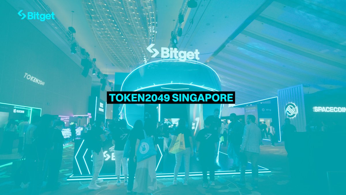 What a ride at #TOKEN2049 🏍️ We turned heads with our #MotoGPxBitget bike simulator, iconic giant helmet &amp; a lit TopGear Night afterparty with Bitget Wallet 🩵 🎉 Here’s to 7 years of momentum and many more laps to come 💙 #EventWithBitget #GearUpTo7