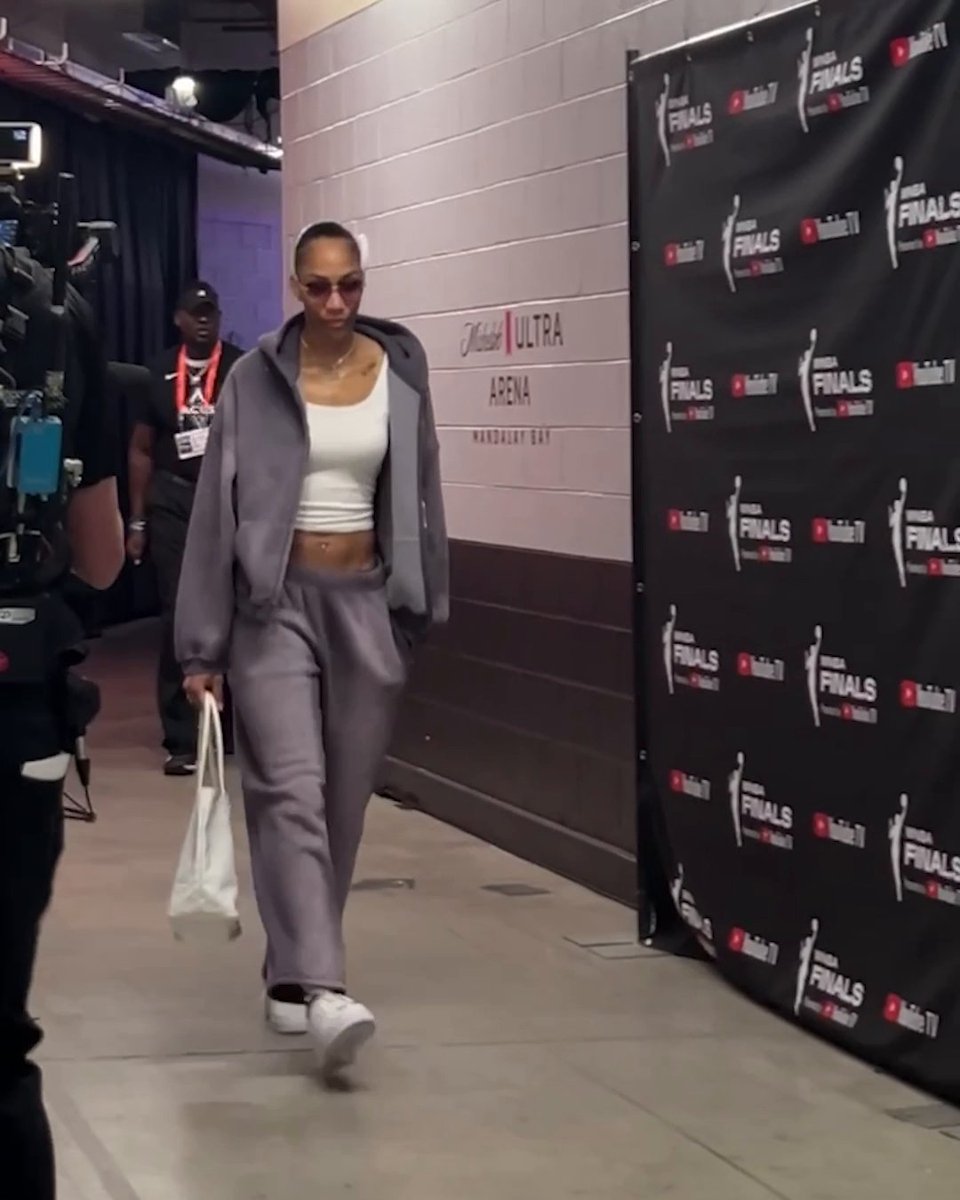 A'ja Wilson is bringing the vibes before Game 2 of the WNBA Finals ☀️ Watch Game 2 of Mercury-Aces at 3 PM ET on ABC and the ESPN App ➡️