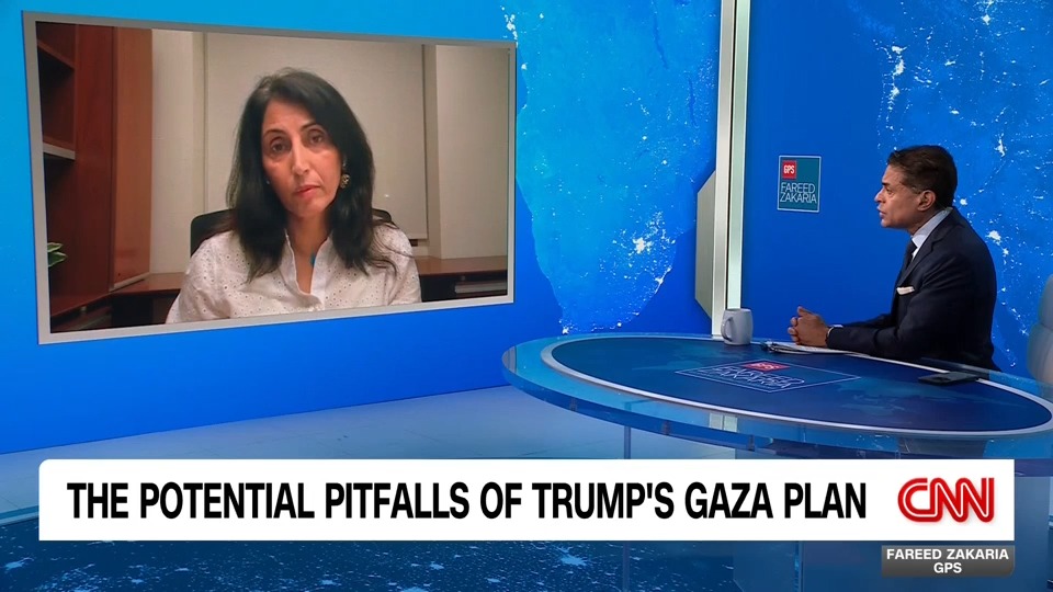 .Diana Buttu on President Trump's Gaza plan: "There are no guarantees. All of the guarantees that are provided in this 20-point plan are provided to the Israelis, nothing [is] provided to the Palestinians":