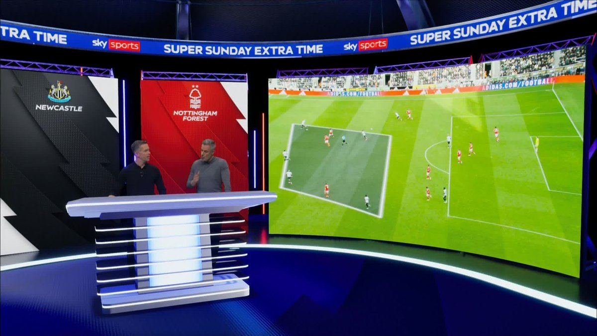 "This takes me back to when we used to play against Jose Mourinho's Chelsea teams" Jamie Carragher on how Newcastle's system worked in the build-up to their first goal against Nottingham Forest ⚙️