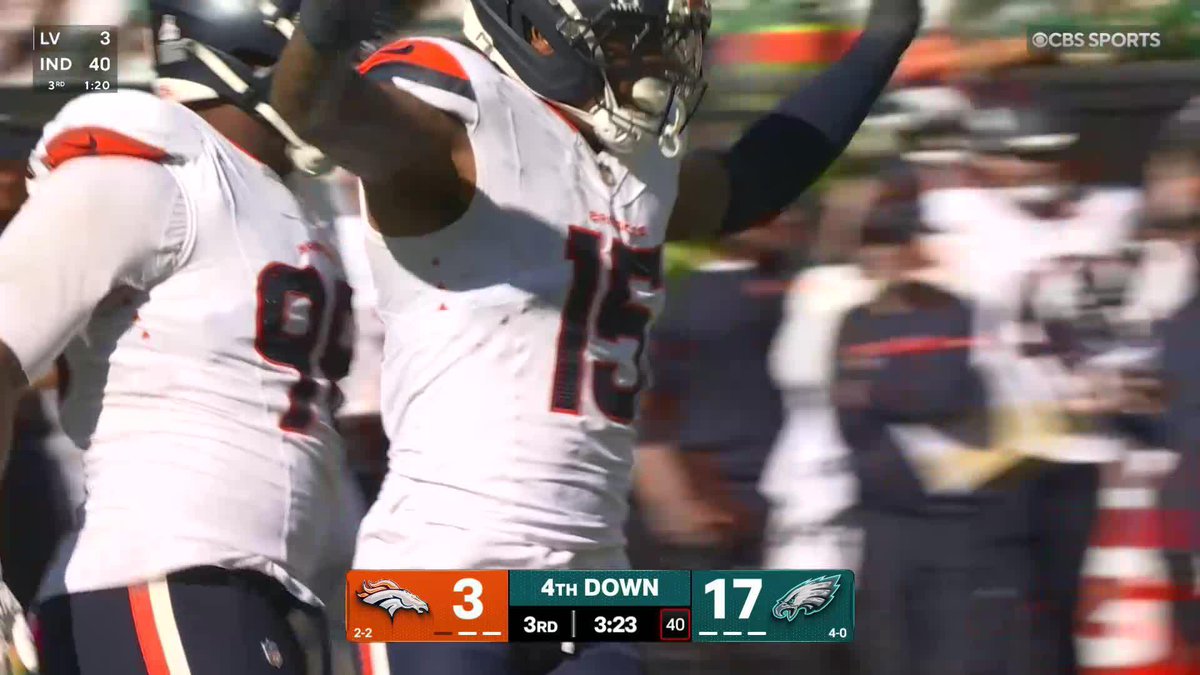 Nik Bonitto with the sack and a Fly Eagles Fly???