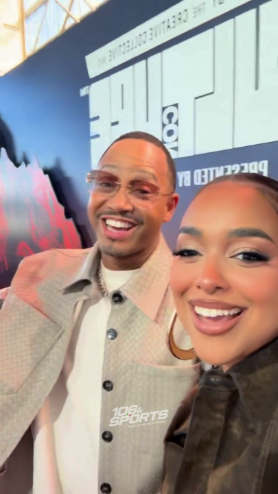 I spy with my little eye… a legendary link-up! 👀🔥 Cam Newton, Ashley Nicole Moss, and Terrence J — culture and conversation in one frame. 🙌🏾 #106AndSports #CultureCon #BET