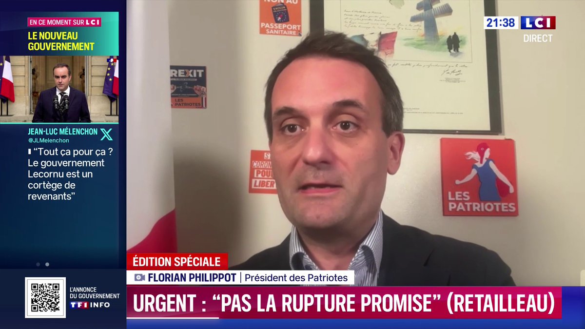 "On a un forcené à l'Élysée qui a mis le feu partout, qui a dégoupillé les grenades (...) et qui refuse de partir", Florian Philippot ▶️ ✦ Margot Haddad ✦