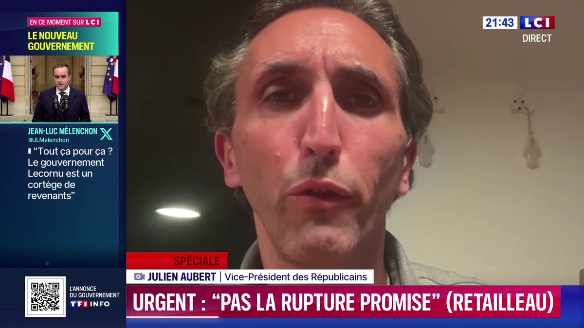 Nouveau gouvernement : "C'est assez consternant, on nous avait promis une rupture (...) et à la fin vous avez l'impression d'avoir une primaire de l'UMP de 2016", Julien Aubert ▶️ ✦ Margot Haddad ✦