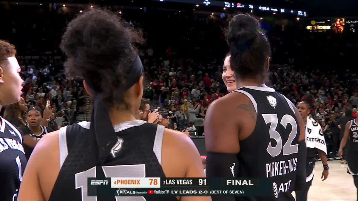 Aces go up 2-0 in the WNBA Finals 😱