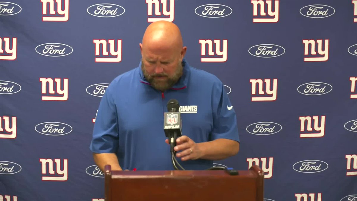 "Hard to win when you turn the ball over five times" Brian Daboll gives his opening thoughts after today's 26-14 loss to the Saints:
