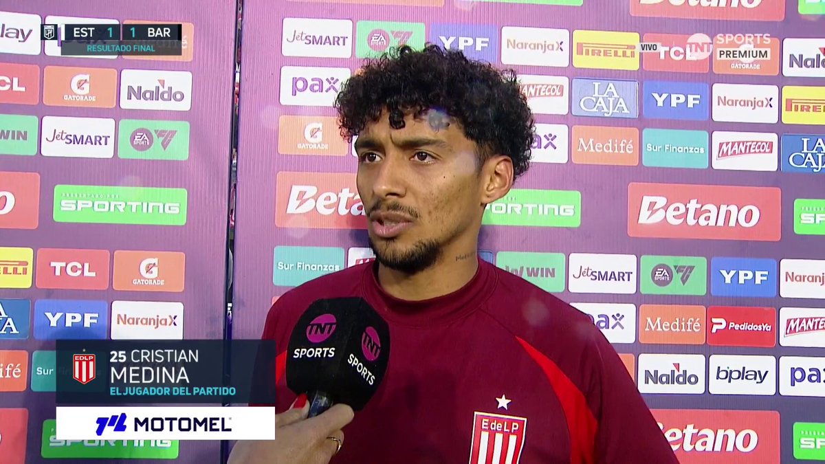 "HABRÍA QUE REVISAR LAS DOS JUGADAS DE GOL, NOSE SI ESTÁ EN OFFSIDE. LA DE ELLOS ES PLANCHA" Cristian Medina sobre el arbitraje de Nazareno Arasa en el empate de Estudiantes ante Barracas Central #LPFxTNTSports