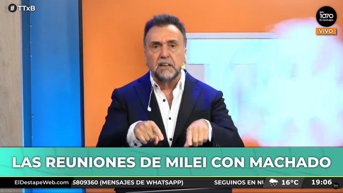 🚨 LAS REUNIONES ENTRE MILEI Y EL NARCO FRED MACHADO 💥 "Se bajó Espert. Algunos dicen que desde el viernes están negociando porque Espert puso condiciones. ¿Sabe cosas de Milei?" Editorial de Roberto Navarro en #TTxB EN VIVO Miralo acá 👉