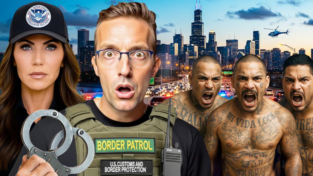 I rode with DHS Secretary Kristi Noem and ICE on intense raids across left-wing violence ridden Chicago. From tunnels under Trump Tower to the most targeted ICE facility, we faced violent Antifa, chaos, and criminals on the run. It was insane. Watch: