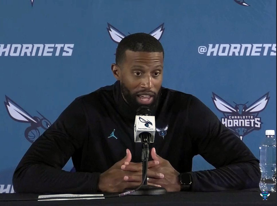 🎙️ Charles Lee on the starting lineup: "It's been a really good, competitive, intense camp. I spoke with Tre (Mann), Kon (Knueppel) and Collin (Sexton), and I said, 'You guys need to be prepared to start in a lot of different ways, and we'll see how the season goes.'" "Each one of them has had really high moments, good bright spots and has shown that they earned to be out there and have a significant role, and I think all three will have a significant role. Every night, it might look a little bit different, and they need to be open-minded to it." "Tonight, trying to just get some data on which lineups work well defensively and which lineups work well offensively, and we'll keep carving out what we think makes the most sense for our team on a night-to-night basis."