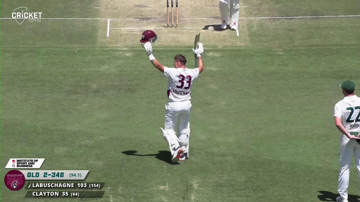 A century for Marnus Labuschagne! #SheffieldShield