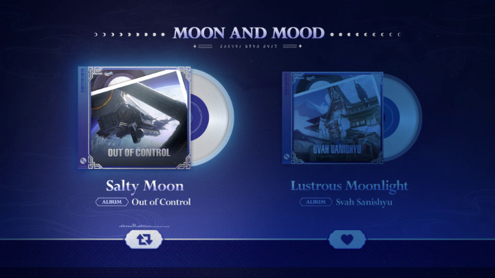 Which song better represents your mood right now?🎵 🔁Repost = "Salty Moon" ❤️Like = "Lustrous Moonlight" Feel free to share your moon-viewing playlist in the comments! 🎧 #HonkaiStarRail